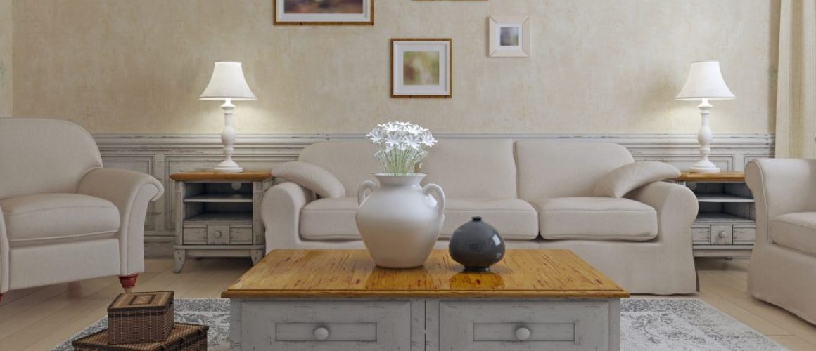 Furniture in shavvy-chic living