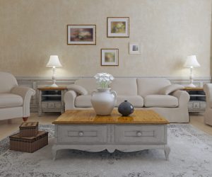 Furniture in shavvy-chic living